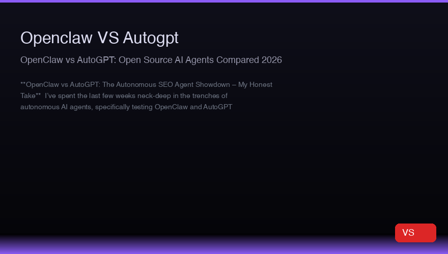 OpenClaw vs AutoGPT:2026年オープンソースAIエージェント比較